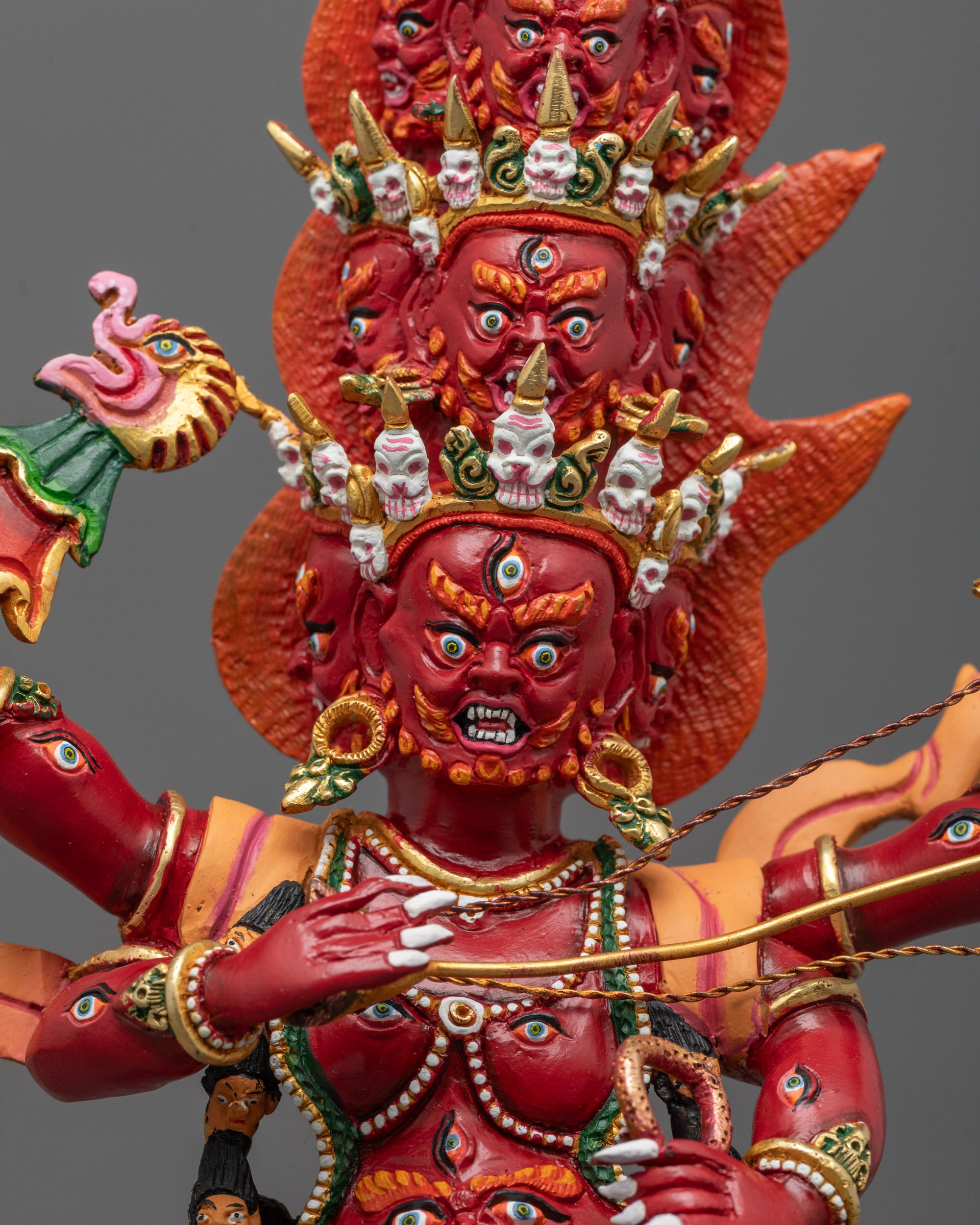Ekajati, Rahula and Dorje Legpa Statue Set