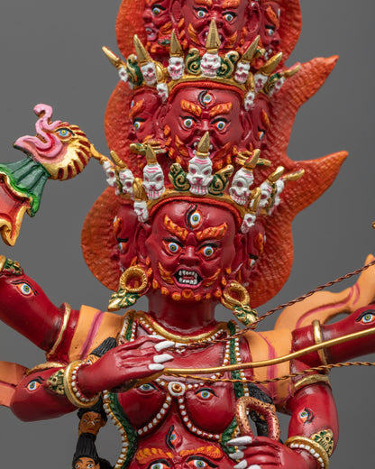 Ekajati, Rahula and Dorje Legpa Statue Set