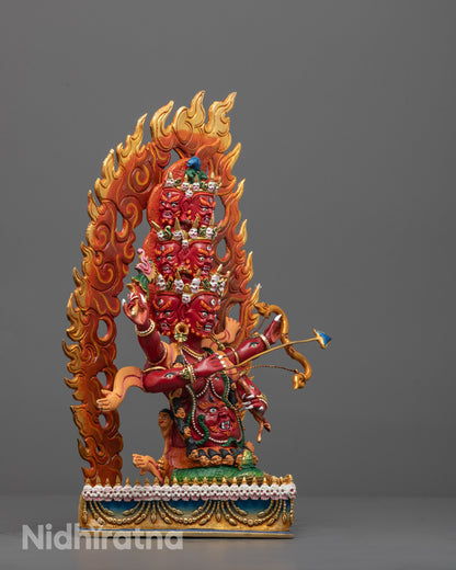 Ekajati, Rahula and Dorje Legpa Statue Set