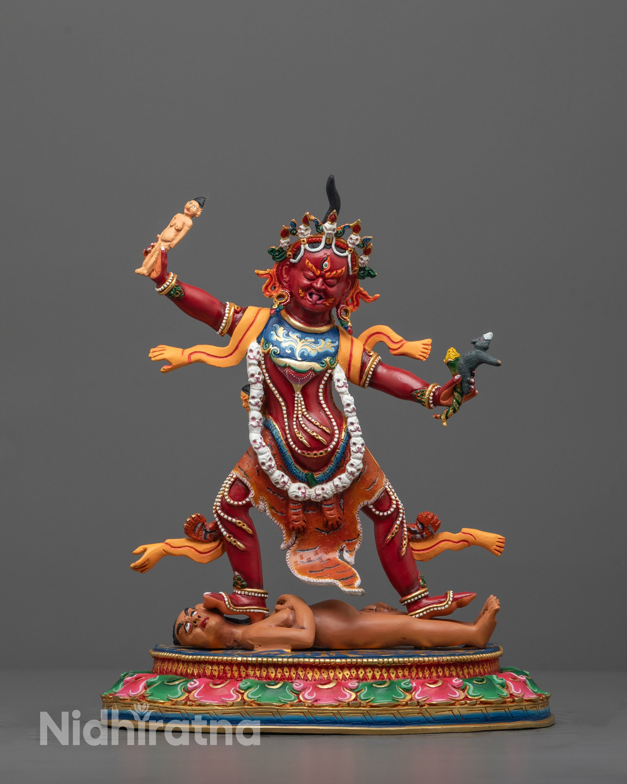 Ekajati, Rahula and Dorje Legpa Statue Set