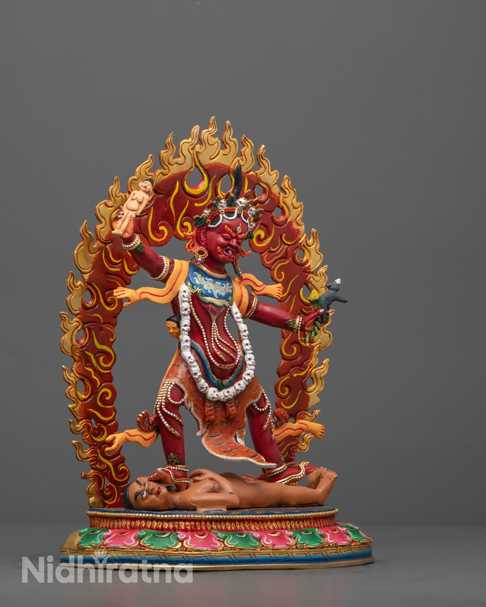 Ekajati, Rahula and Dorje Legpa Statue Set