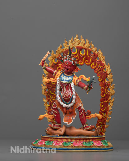 Ekajati, Rahula and Dorje Legpa Statue Set