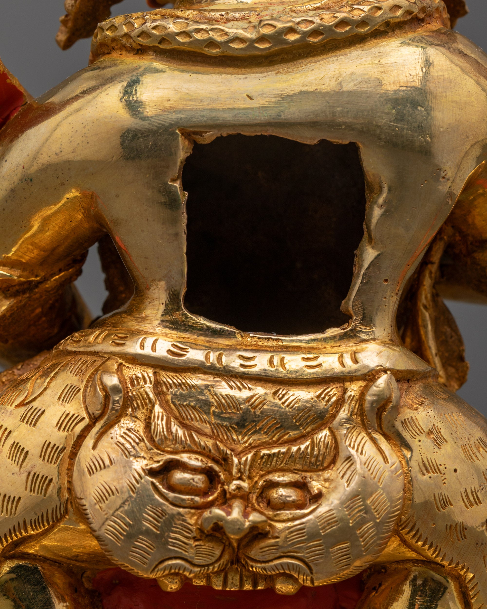 Handmade Shakya Mahakala Statue | Traditional Buddhist Sculpture
