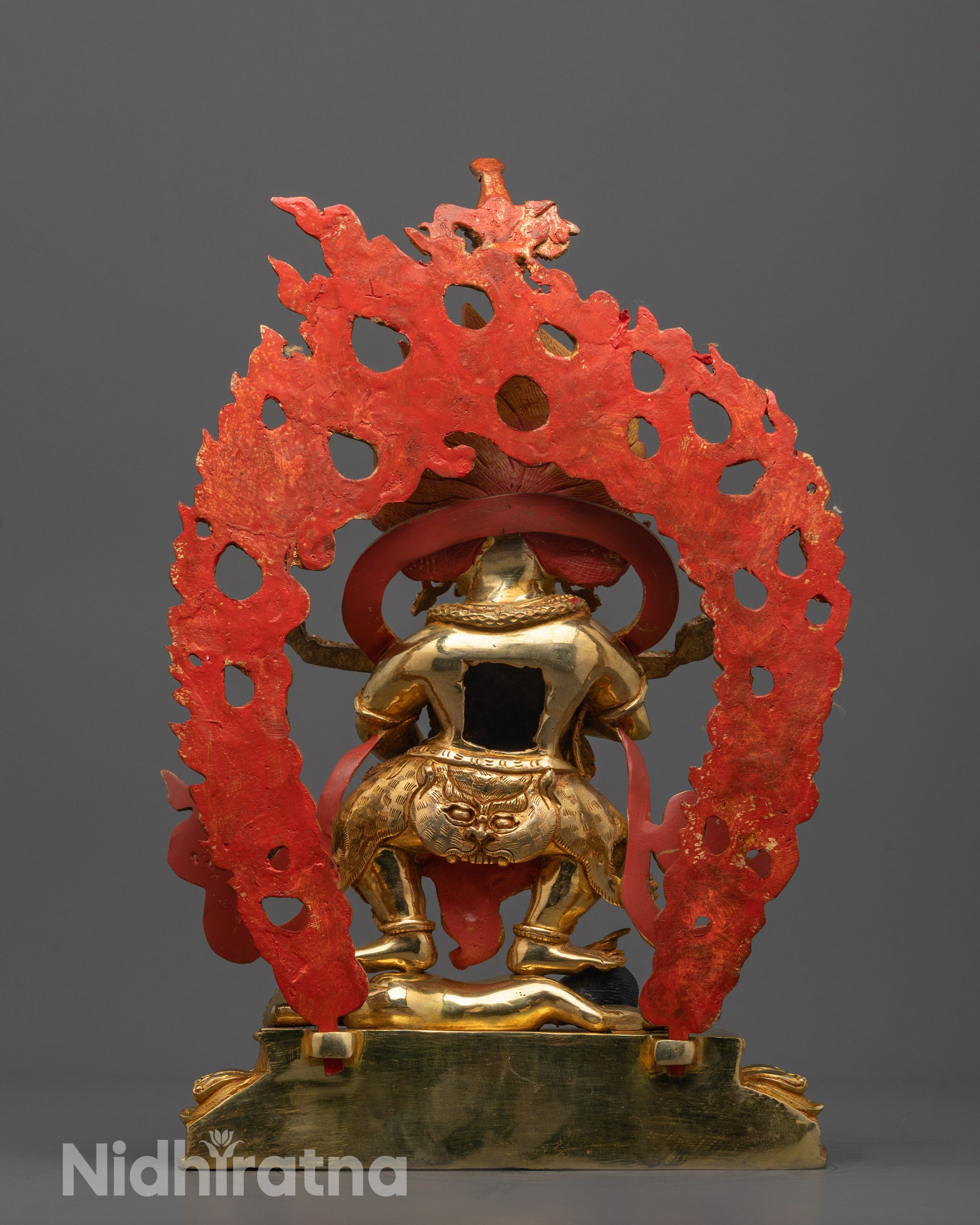 Handmade Shakya Mahakala Statue | Traditional Buddhist Sculpture