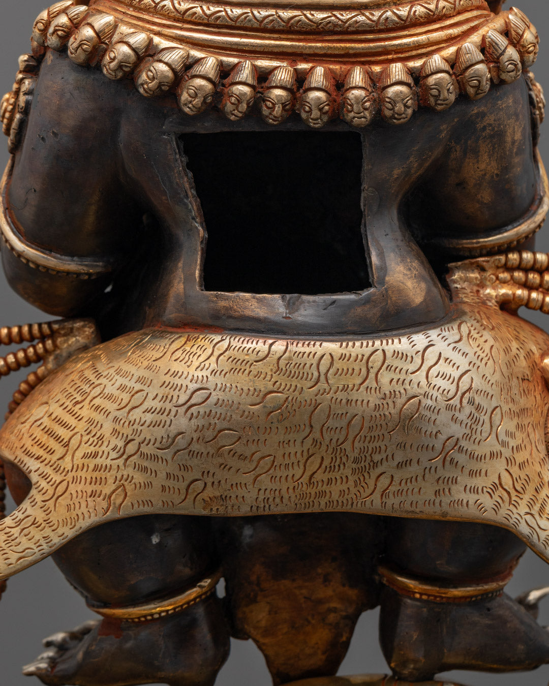 Sakya Mahakala Statue | Black Colored Protector Deity
