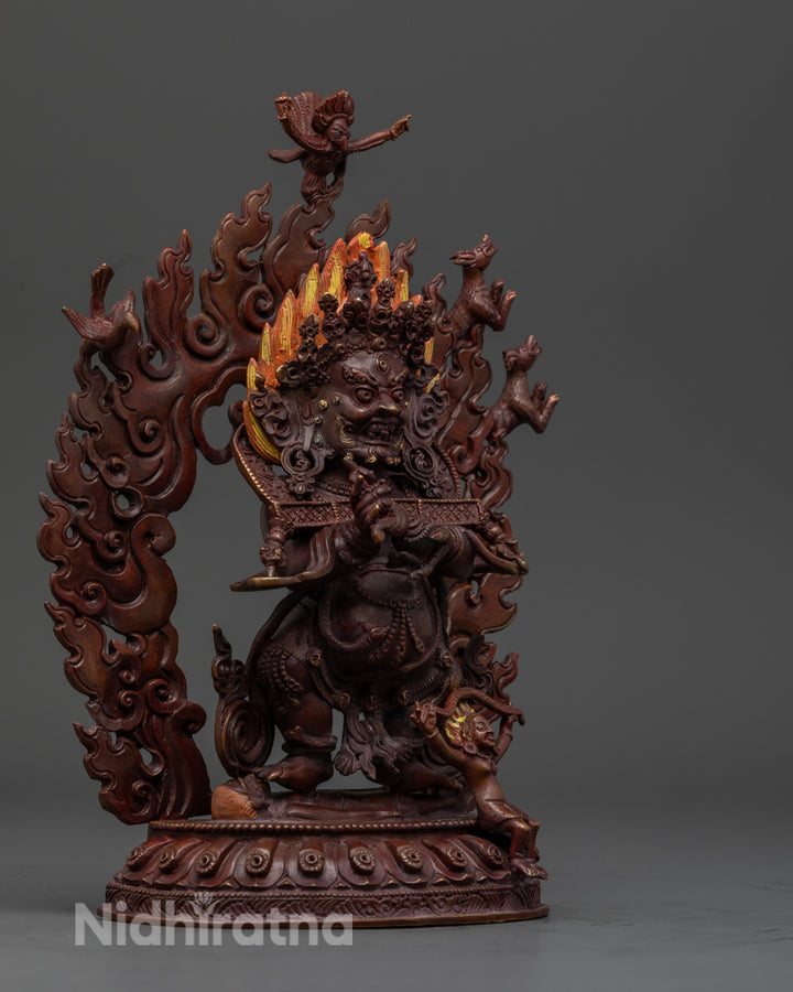 Sakya Mahakala Statue: Buddhist Art and Divine Protector