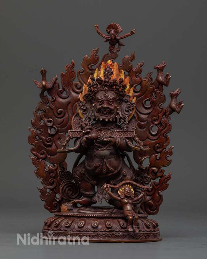 Sakya Mahakala Statue: Buddhist Art and Divine Protector