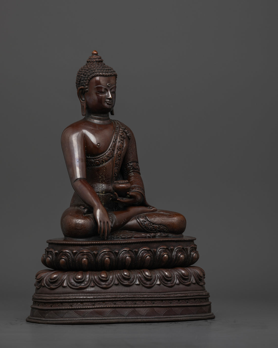 side profile of shakyamuni buddha statue