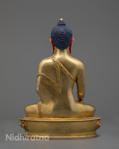 Hand-Carved Shakyamuni Buddha Statue | Himalayan Sculpture