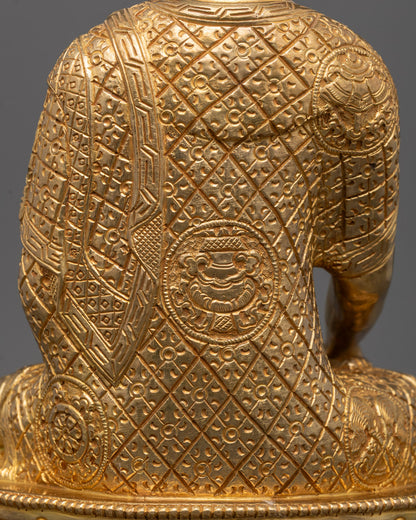 Tibetan Namo Shakyamuni Buddha Sculpture | Icon of Enlightenment