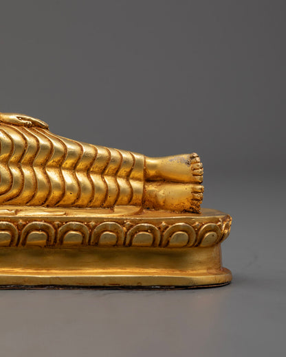 Authentic Nepalese Nirvana Buddha Sculpture