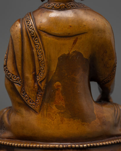 Oxidized Shakyamuni Buddha Statue | Mindfulness and Meditation