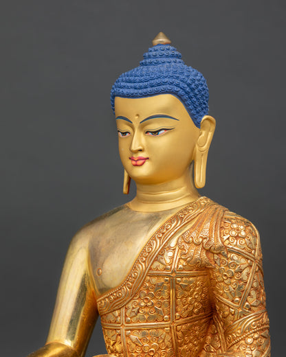 Shakyamuni Buddha | Sacred Meditation Copper Statue from Nepal