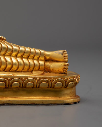 Authentic Nepalese Nirvana Buddha Sculpture
