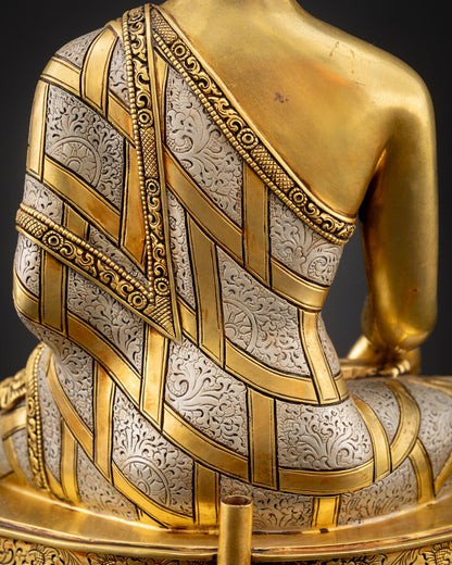 Shakyamuni Buddha Statue | Sacred Copper Art from Nepal