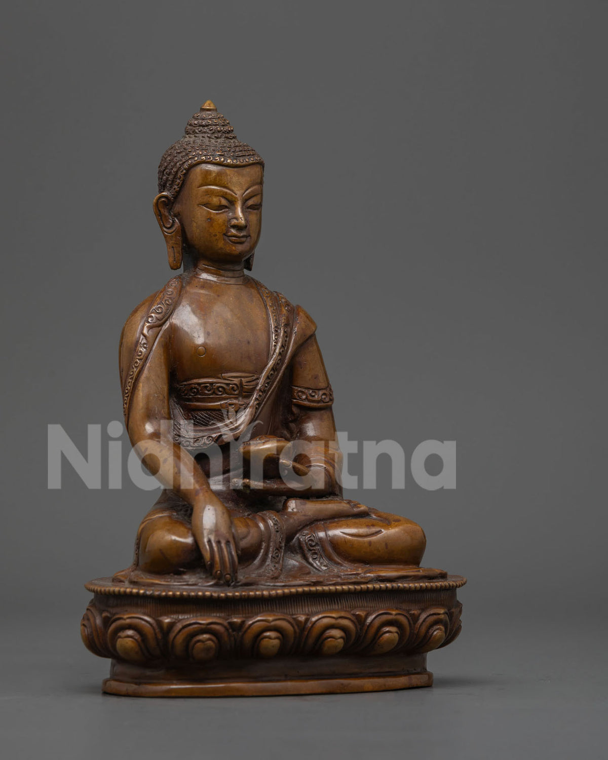 Oxidized Shakyamuni Buddha Statue | Mindfulness and Meditation