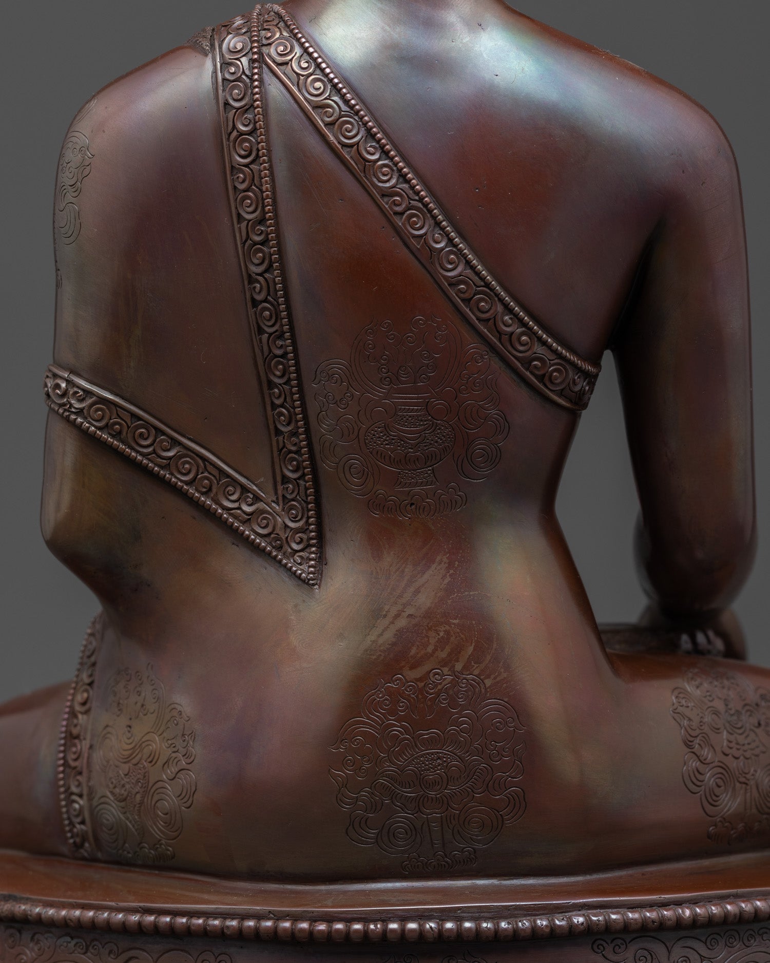 Oxidized Copper Shakyamuni Buddha Statue | Historical Buddha