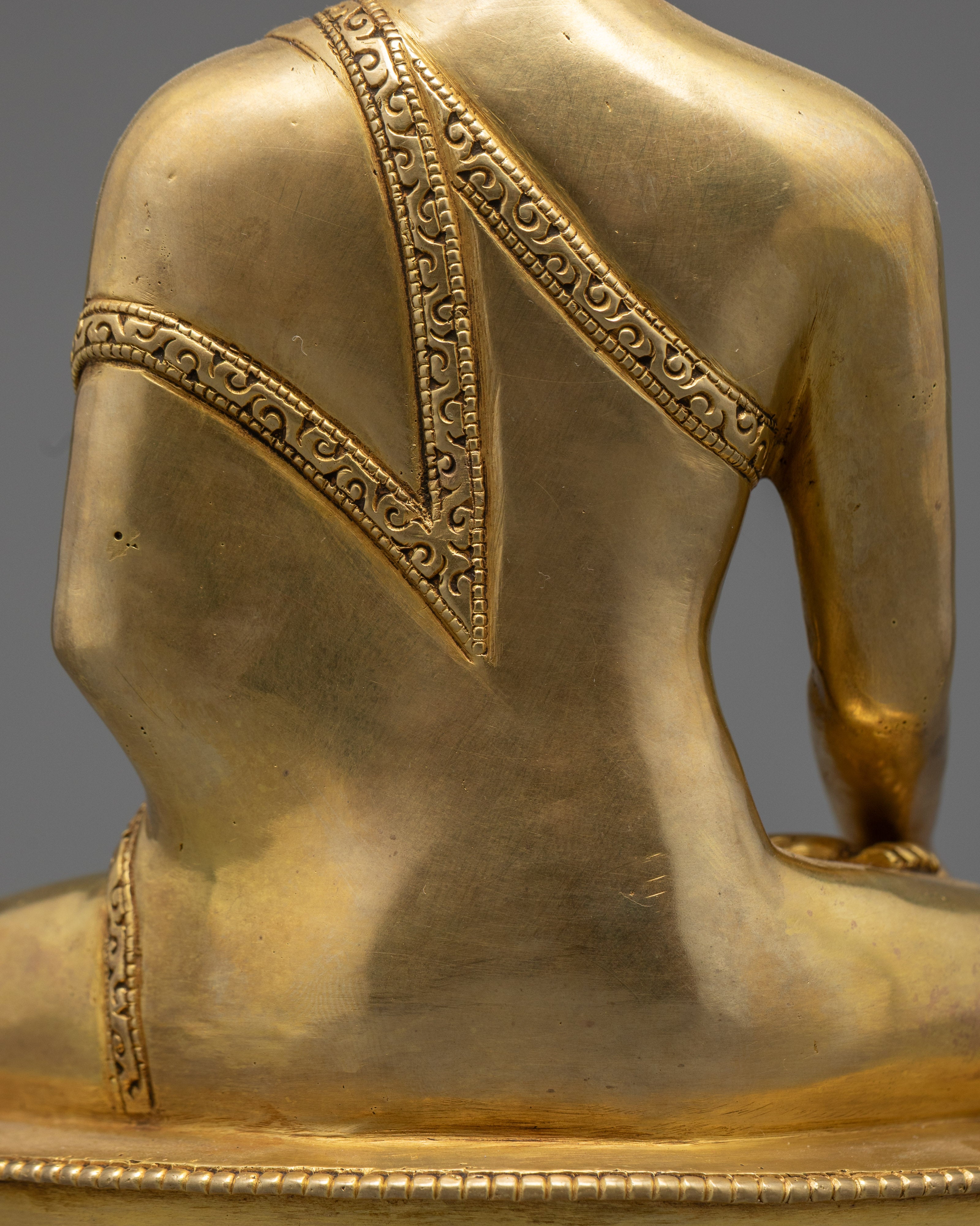 Hand-Carved Shakyamuni Buddha Statue | Himalayan Sculpture