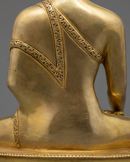 Hand-Carved Shakyamuni Buddha Statue | Himalayan Sculpture