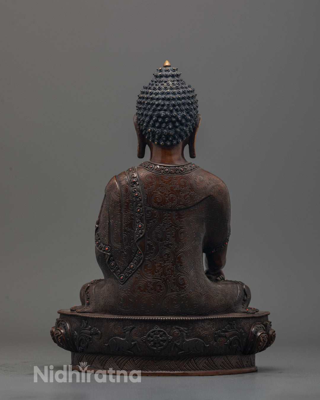 Oxidized Shakyamuni Buddha Sculpture | Himalayan Arts Nepal