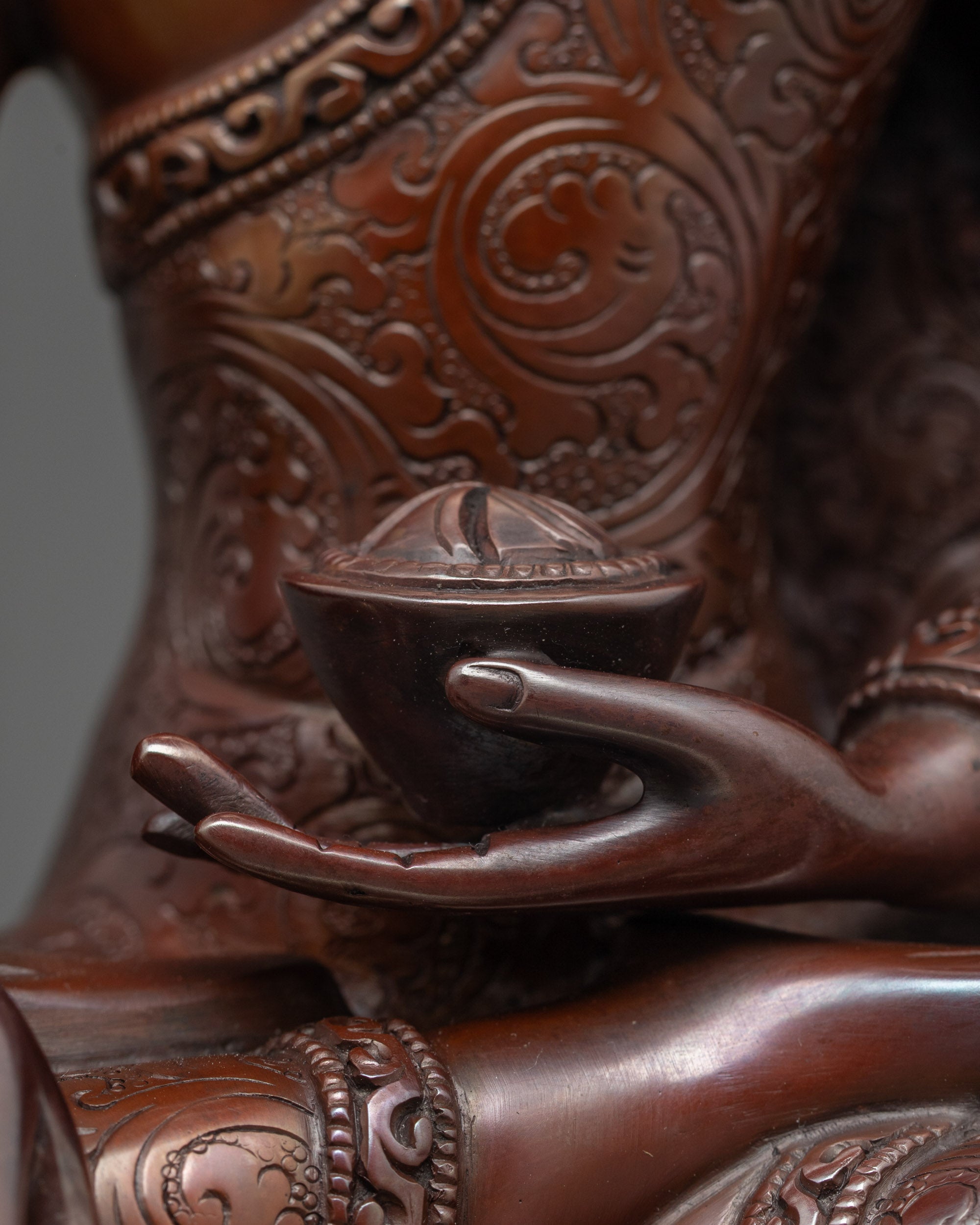 Oxidized Shakyamuni Buddha Statue | Sacred Art for Meditation