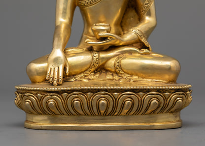 Hand-Carved Shakyamuni Buddha Statue | Himalayan Sculpture