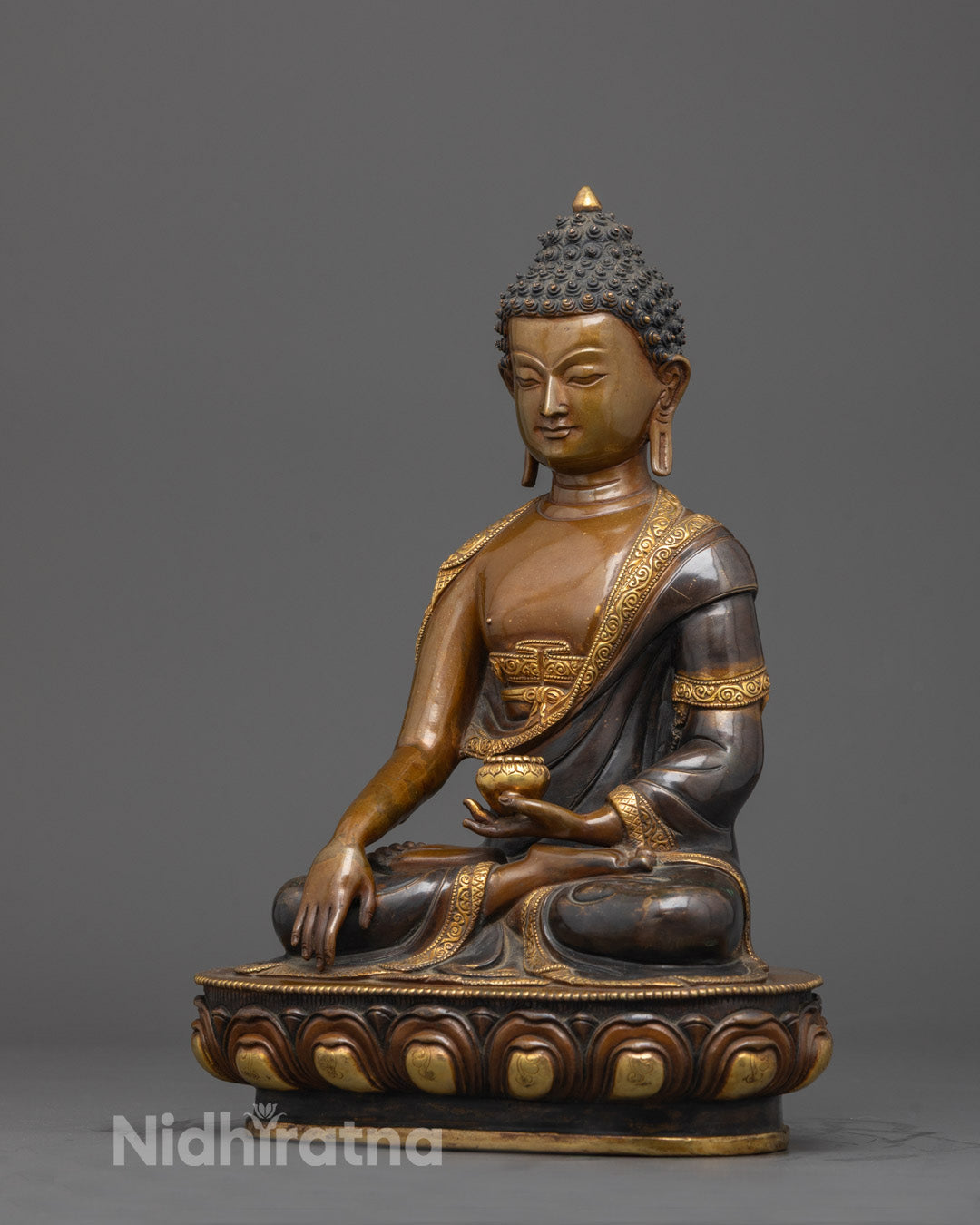 Shakyamuni Buddha Tibetan Statue | Traditional Himalayan Art