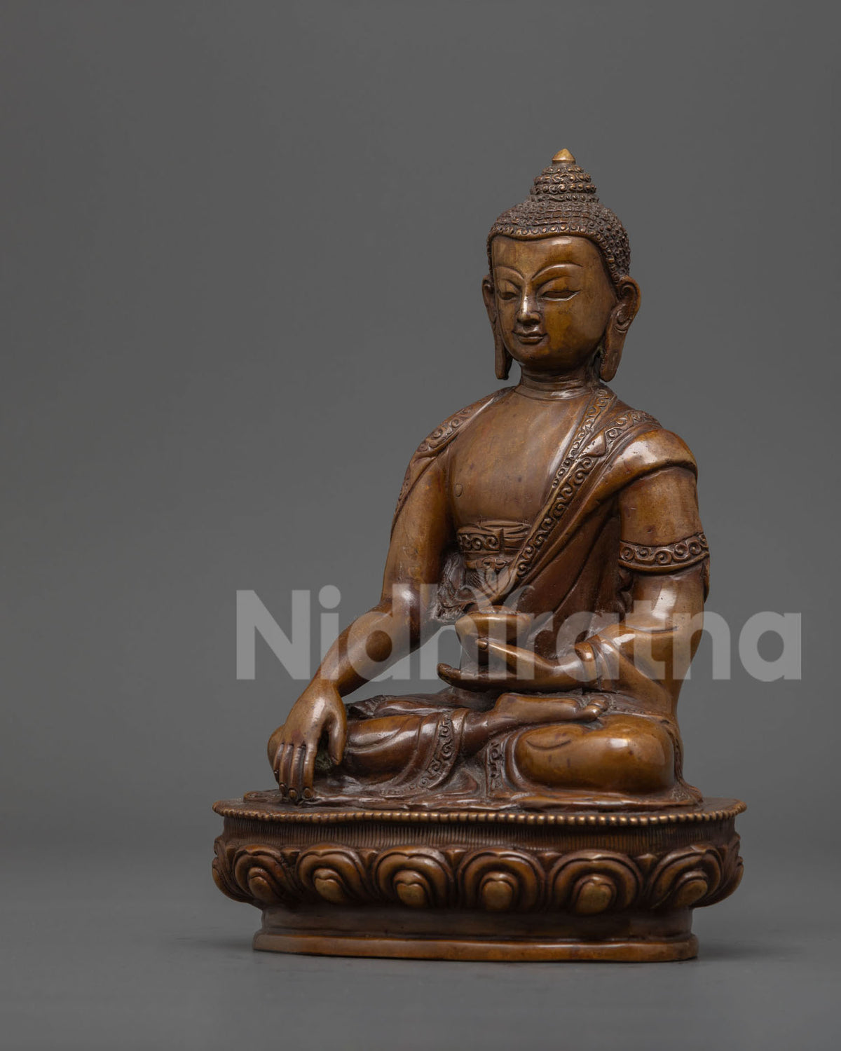 Oxidized Shakyamuni Buddha Statue | Mindfulness and Meditation