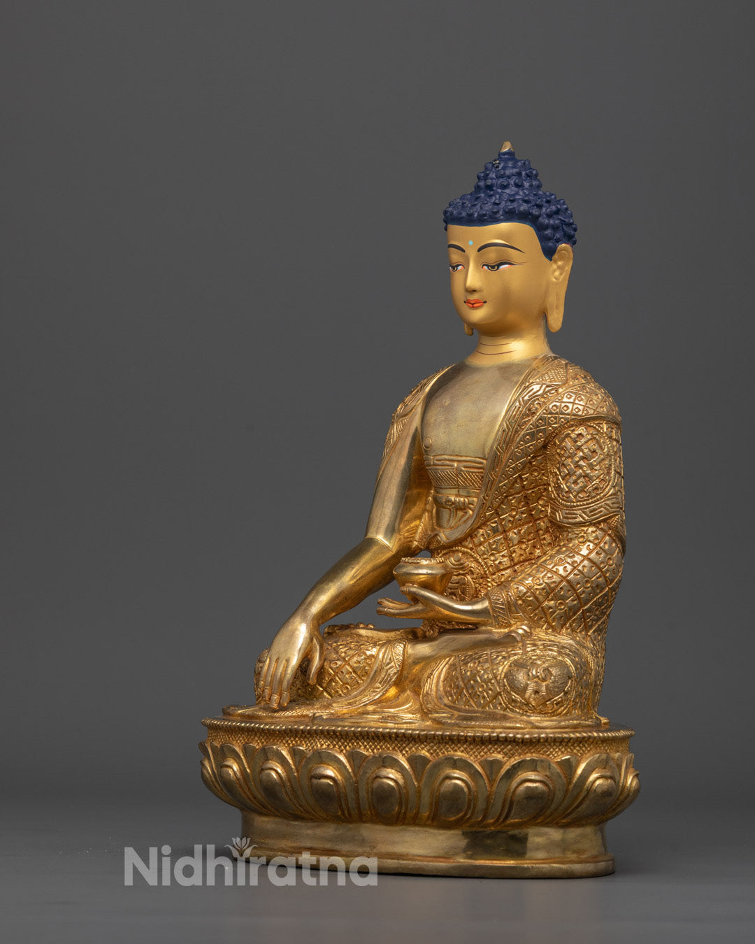 Tibetan Namo Shakyamuni Buddha Sculpture | Icon of Enlightenment