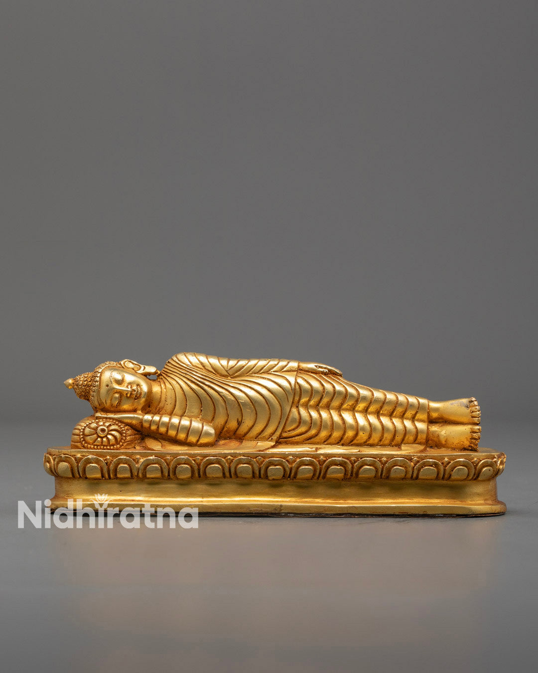 Authentic Nepalese Nirvana Buddha Sculpture