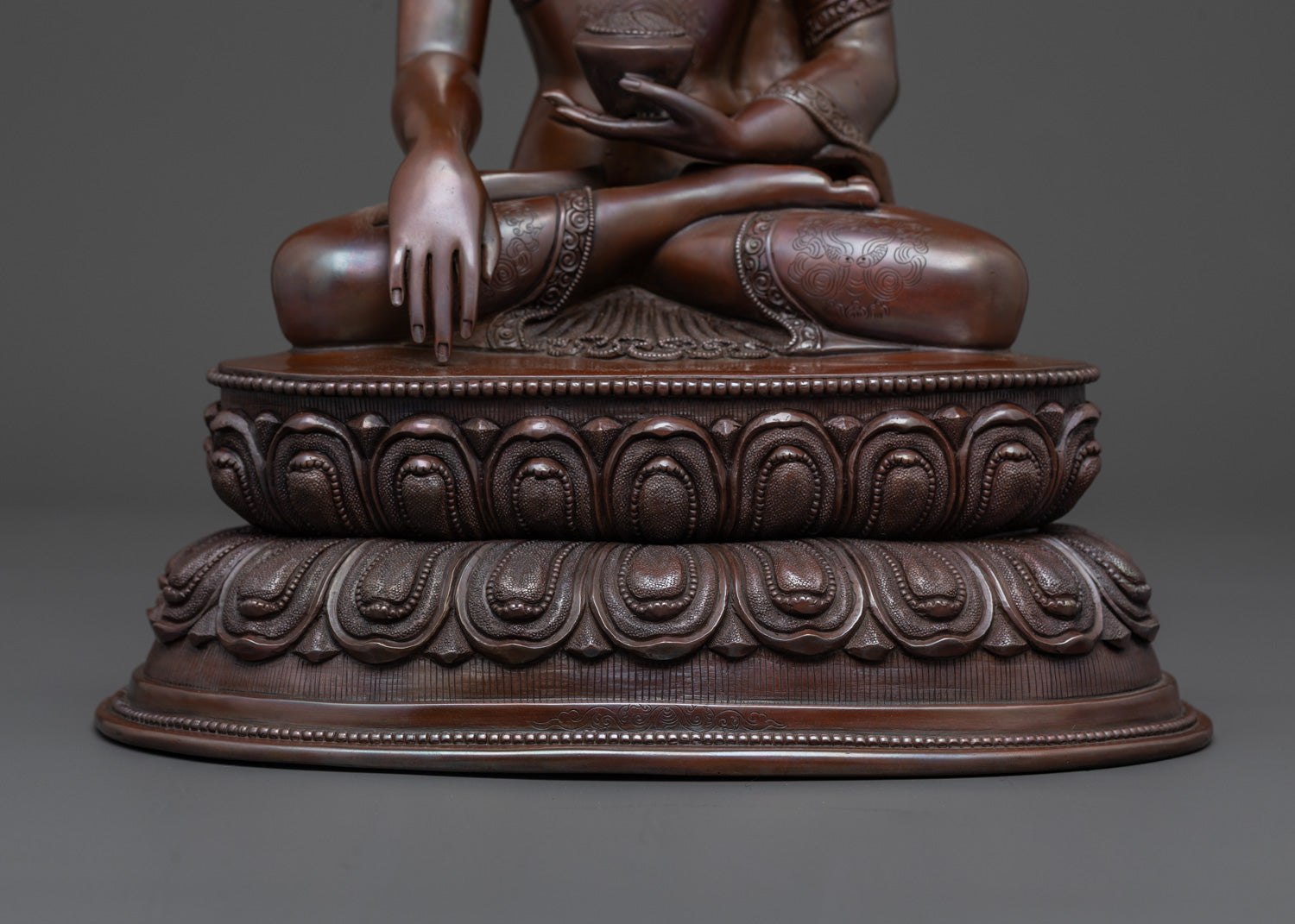 Oxidized Copper Shakyamuni Buddha Statue | Historical Buddha