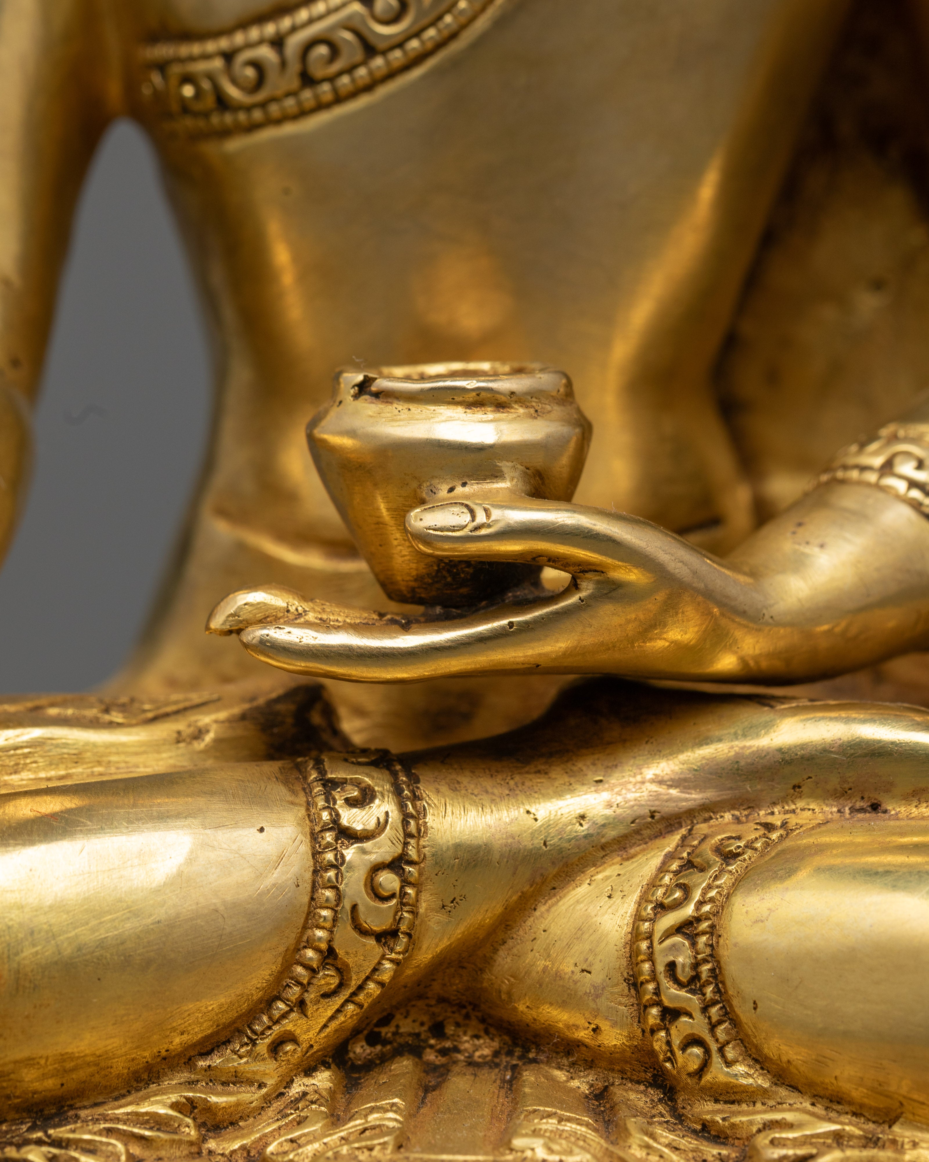 Hand-Carved Shakyamuni Buddha Statue | Himalayan Sculpture