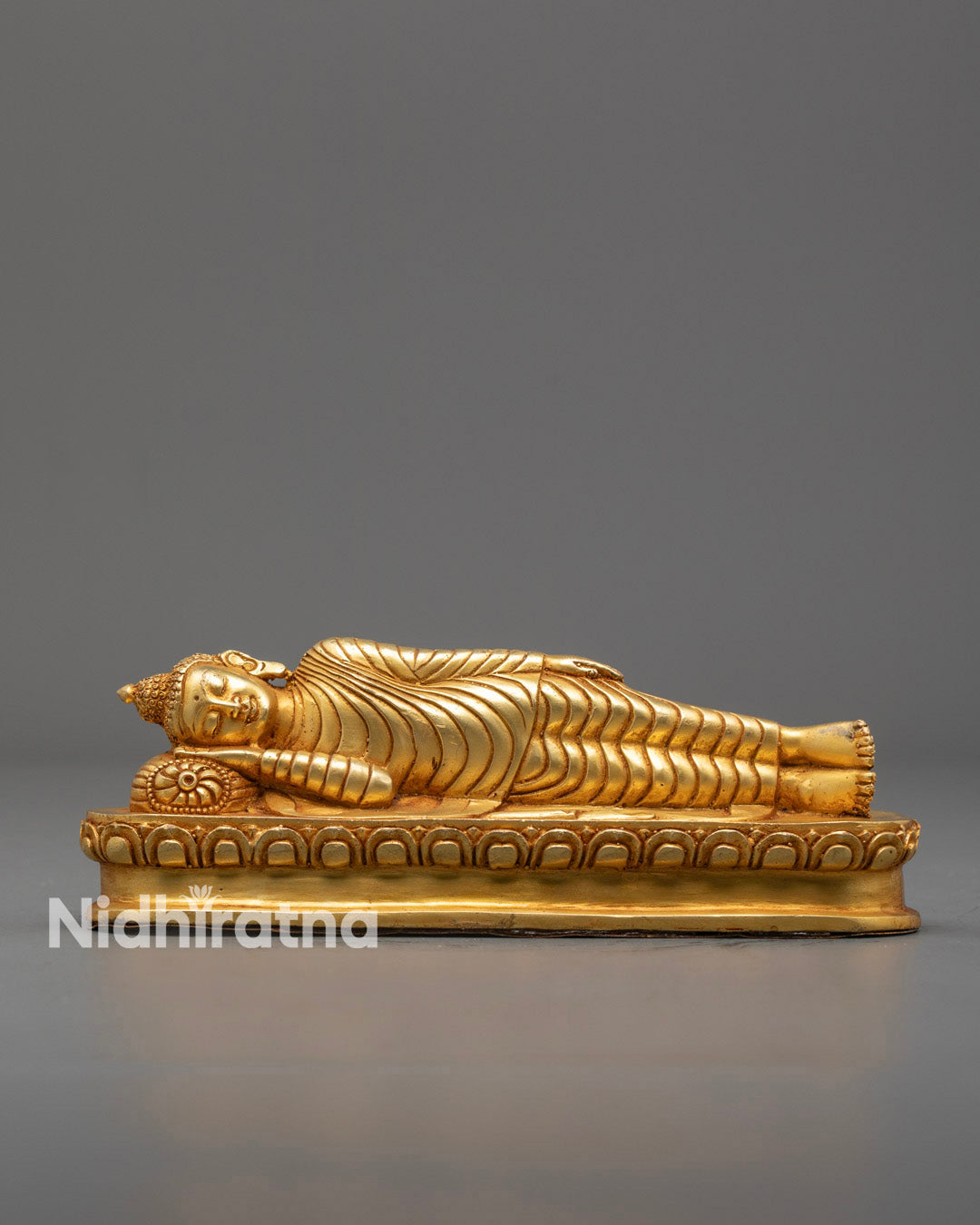 Authentic Nepalese Nirvana Buddha Sculpture