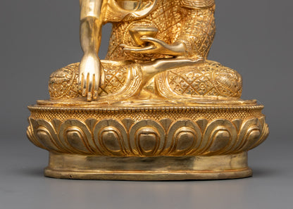 Tibetan Namo Shakyamuni Buddha Sculpture | Icon of Enlightenment