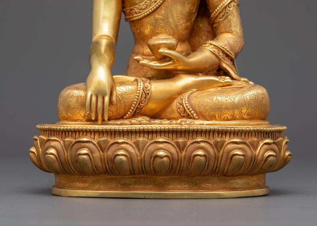 Shakyamuni Buddha Tibetan Statue | Sacred Himalayan Art