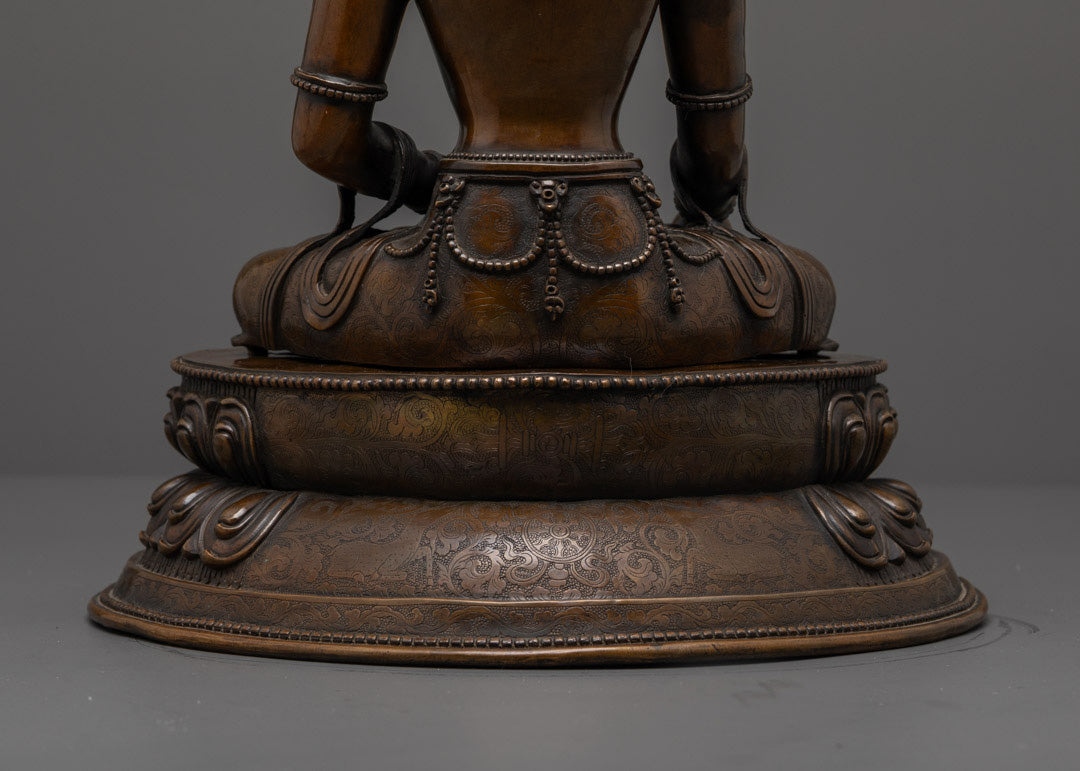 Traditional Jowo Shakyamuni Buddha Statue | Oxidized Sculpture