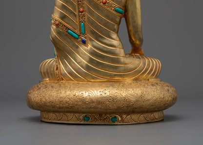 Shakyamuni Buddha Statue | Traditional Himalayan Buddhist Sculpture