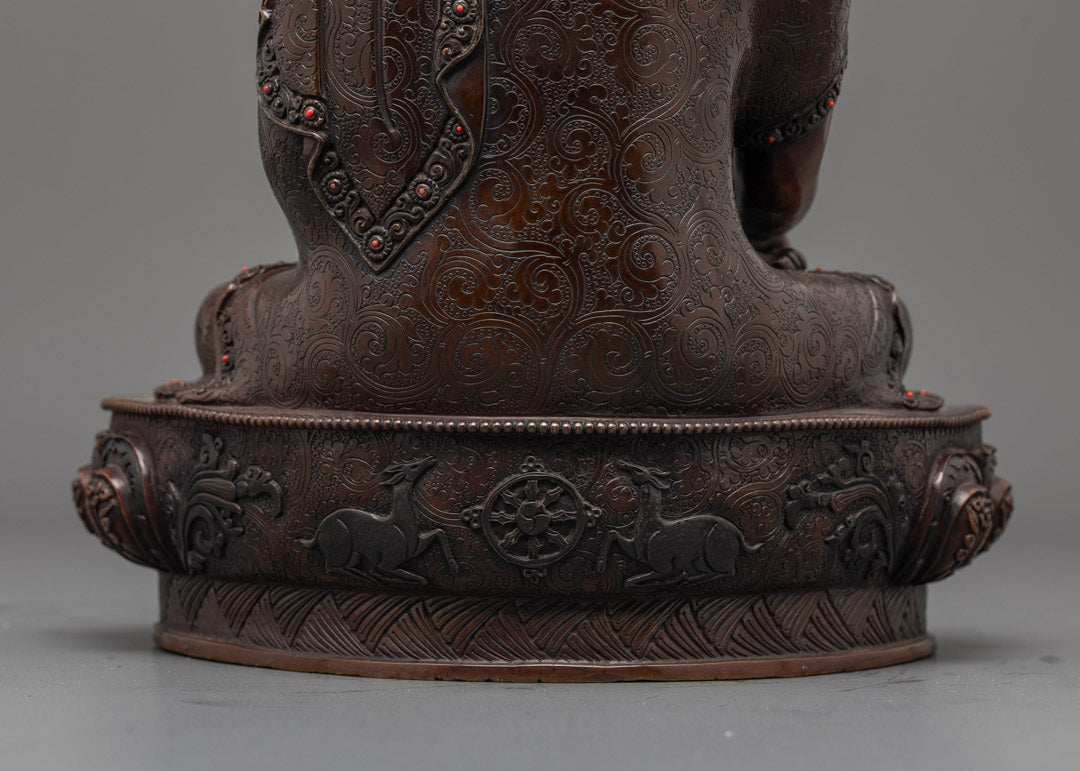 Oxidized Shakyamuni Buddha Sculpture | Himalayan Arts Nepal