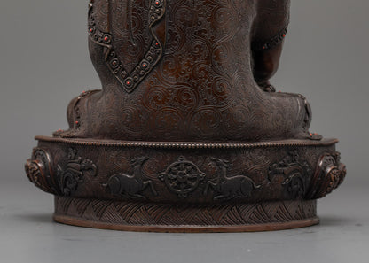 Oxidized Shakyamuni Buddha Sculpture | Himalayan Arts Nepal