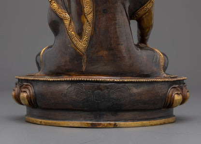 Shakyamuni Buddha Tibetan Statue | Traditional Himalayan Art