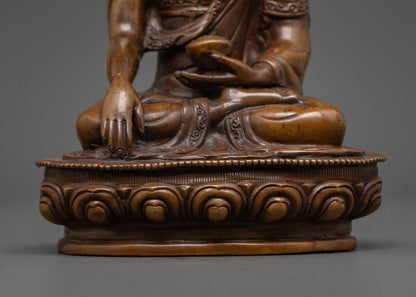 Oxidized Shakyamuni Buddha Statue | Mindfulness and Meditation
