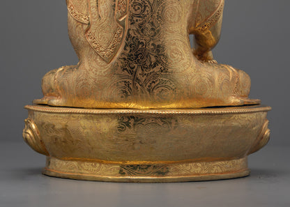 Nepalese Copper Shakyamuni Buddha Statue | Lost Wax Carving