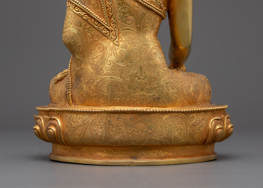Shakyamuni Buddha Tibetan Statue | Sacred Himalayan Art