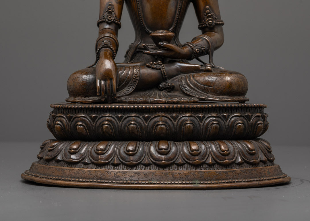 Traditional Jowo Shakyamuni Buddha Statue | Oxidized Sculpture