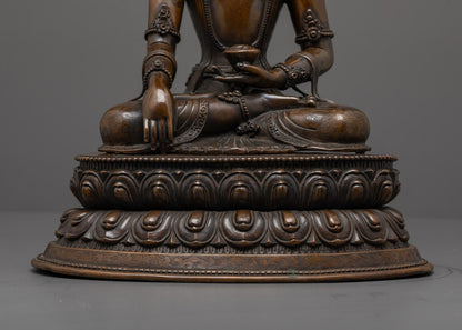 Traditional Jowo Shakyamuni Buddha Statue | Oxidized Sculpture