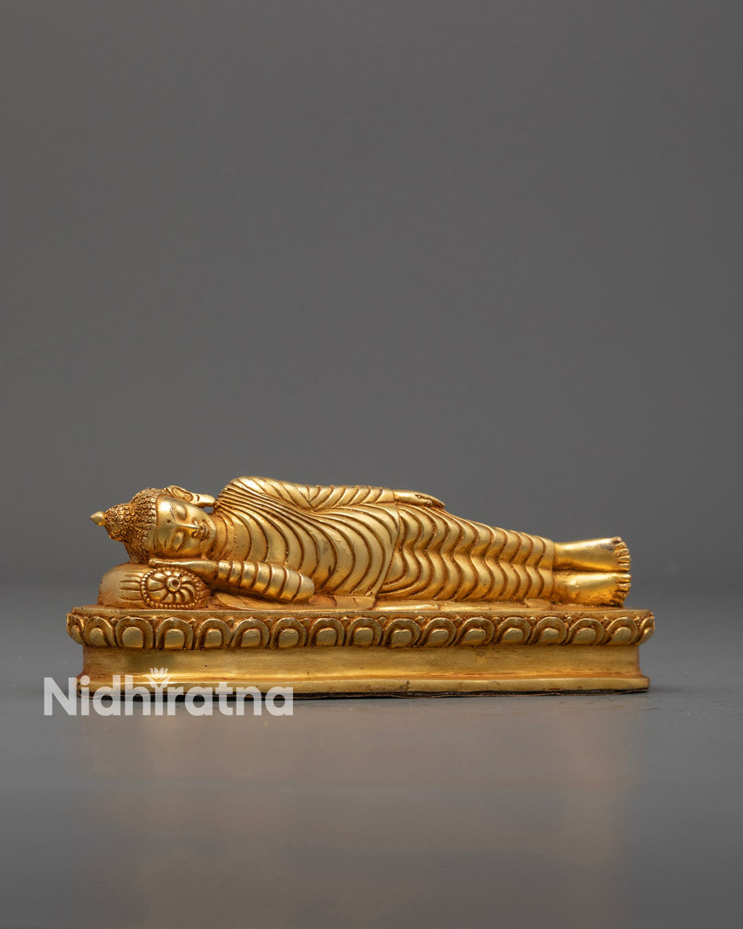Authentic Nepalese Nirvana Buddha Sculpture
