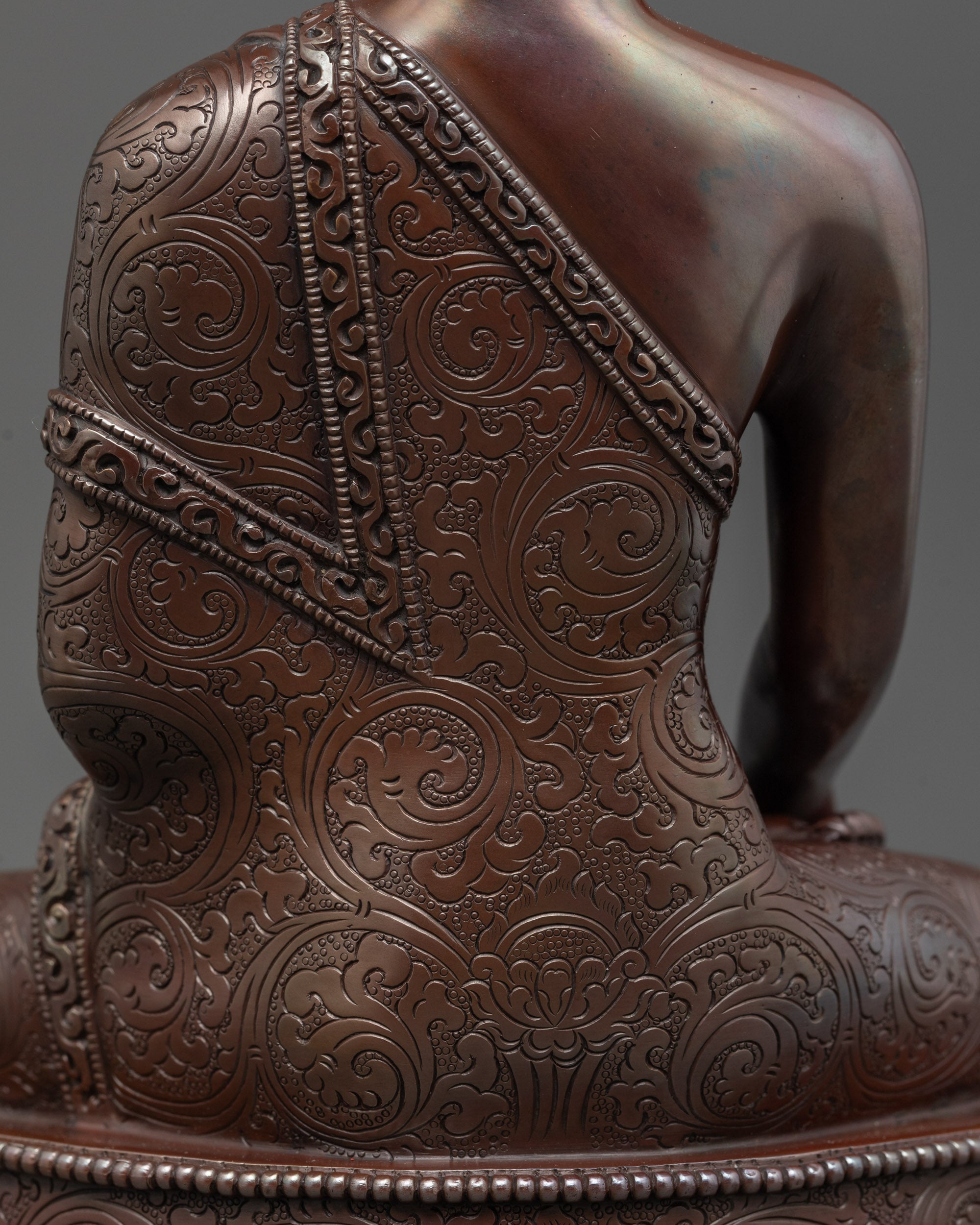 Oxidized Shakyamuni Buddha Statue | Sacred Art for Meditation