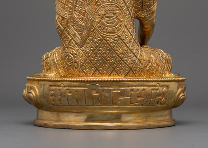 Tibetan Namo Shakyamuni Buddha Sculpture | Icon of Enlightenment