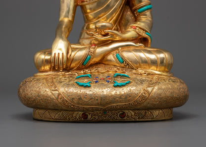 Shakyamuni Buddha Statue | Traditional Himalayan Buddhist Sculpture