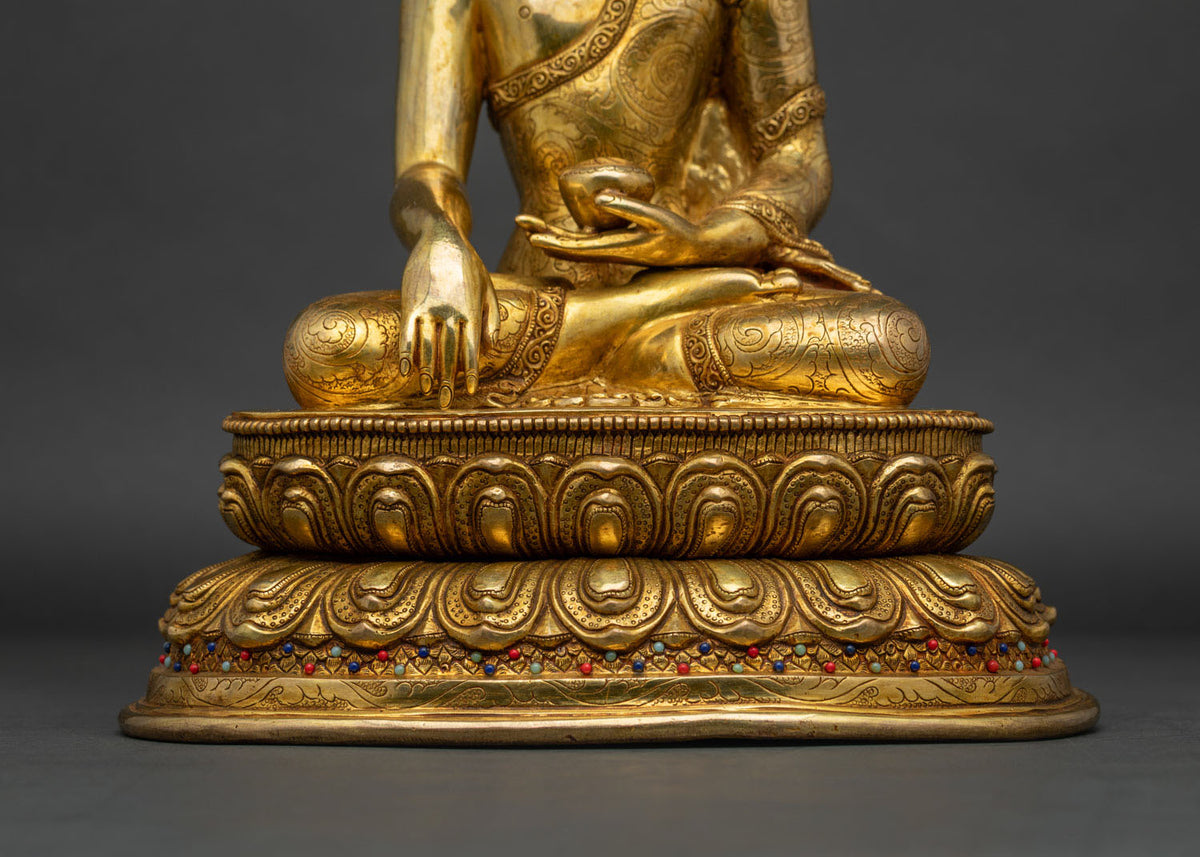 Shakyamuni Buddha Copper Statue | Exquisitely Handcrafted In Nepal